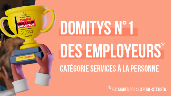 Image d'illustration de l'actualité DOMITYS, n°1 des employeur dans la catégorie Services à la Personne !